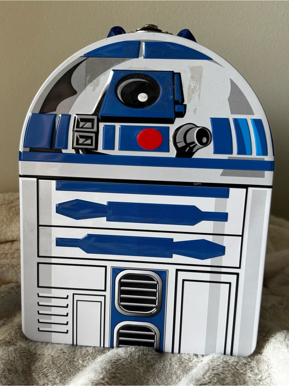 Star Wars R2-D2 Embossed Metal Tin / Lunchbox - Picture 2 of 5